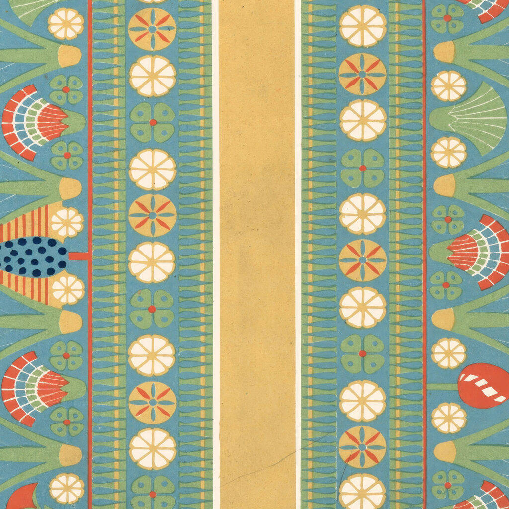 63. Frise de Plafond du Tombeau de Nesi pa Noferher n° 68 1911 Gustave Jequier 8 mockup