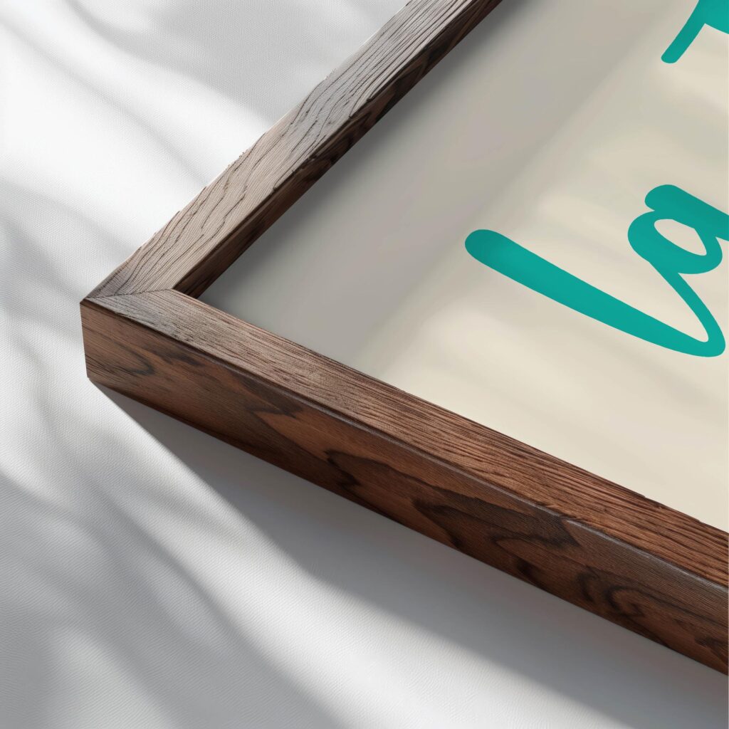 8 lajoiedeleternelestmaforce close up dark wood mockup