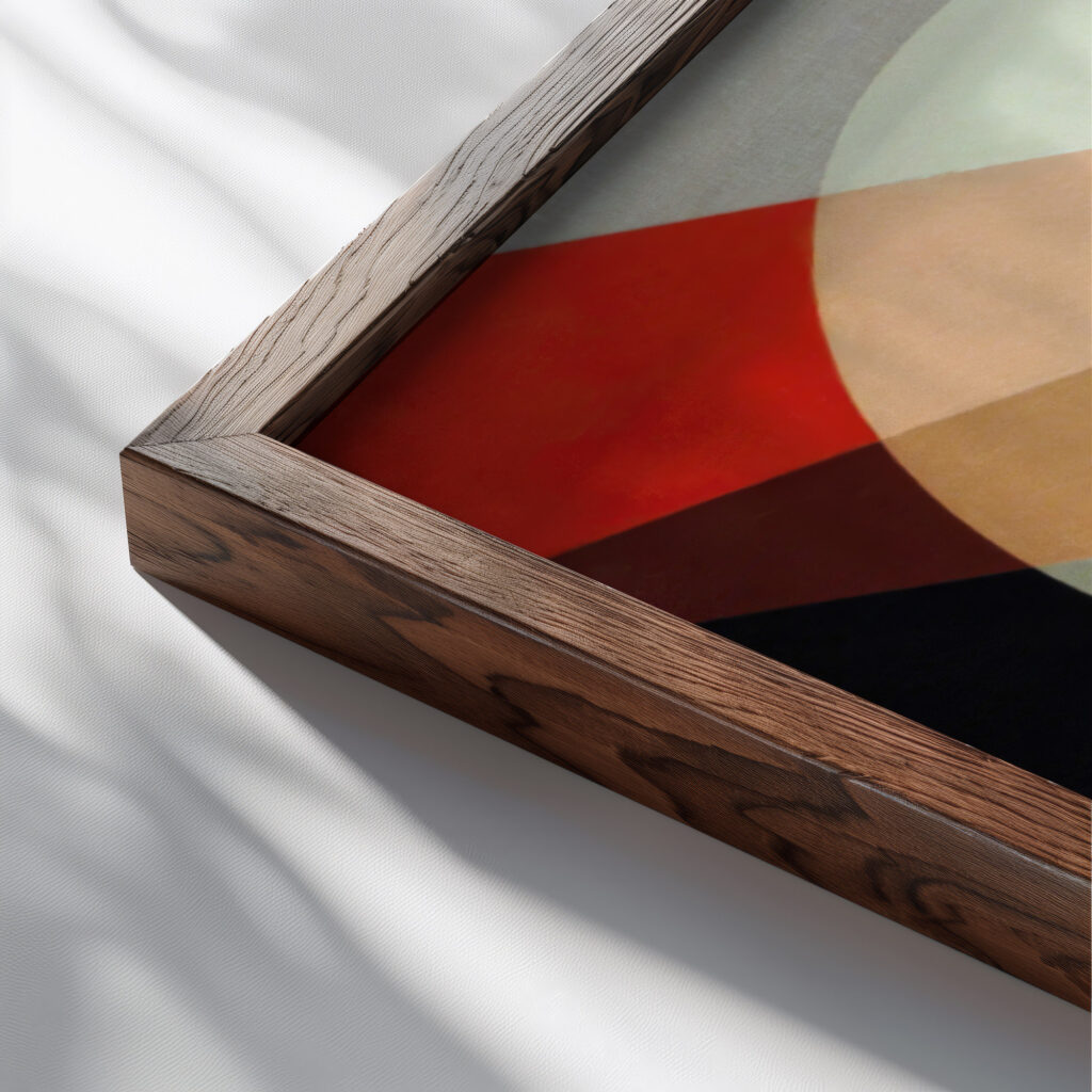A 19 1927 Laszlo Moholy Nagy close up dark wood mockup