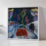 A Bison in Winter The Red Bison 1913 Franz Marc 5 mockup