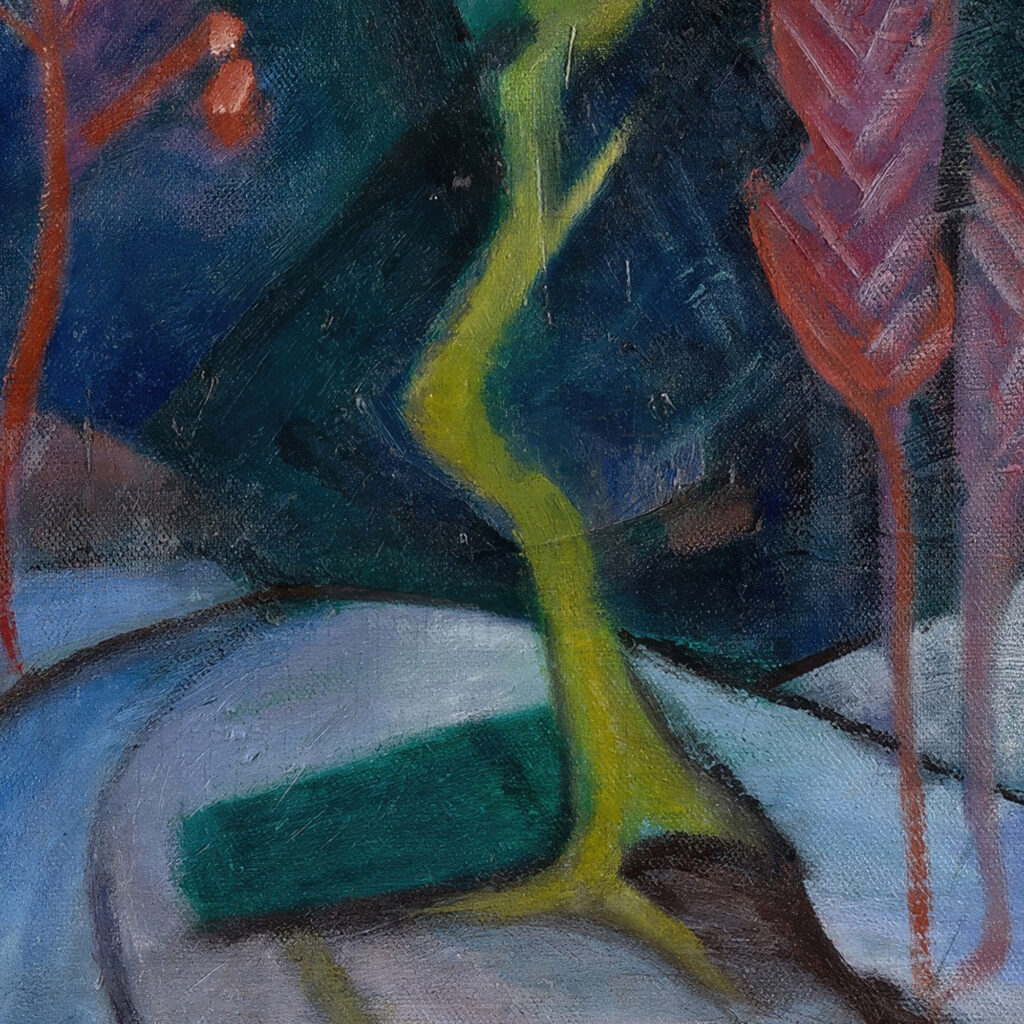 A Bison in Winter The Red Bison 1913 Franz Marc 8 mockup