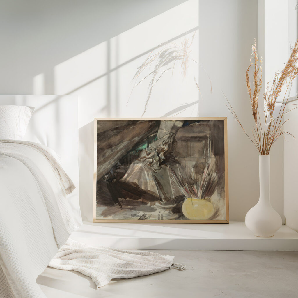 A Bust Of Cardinal Leopoldo De Medici In The Artists Studio Giovanni Boldini 4 mockup