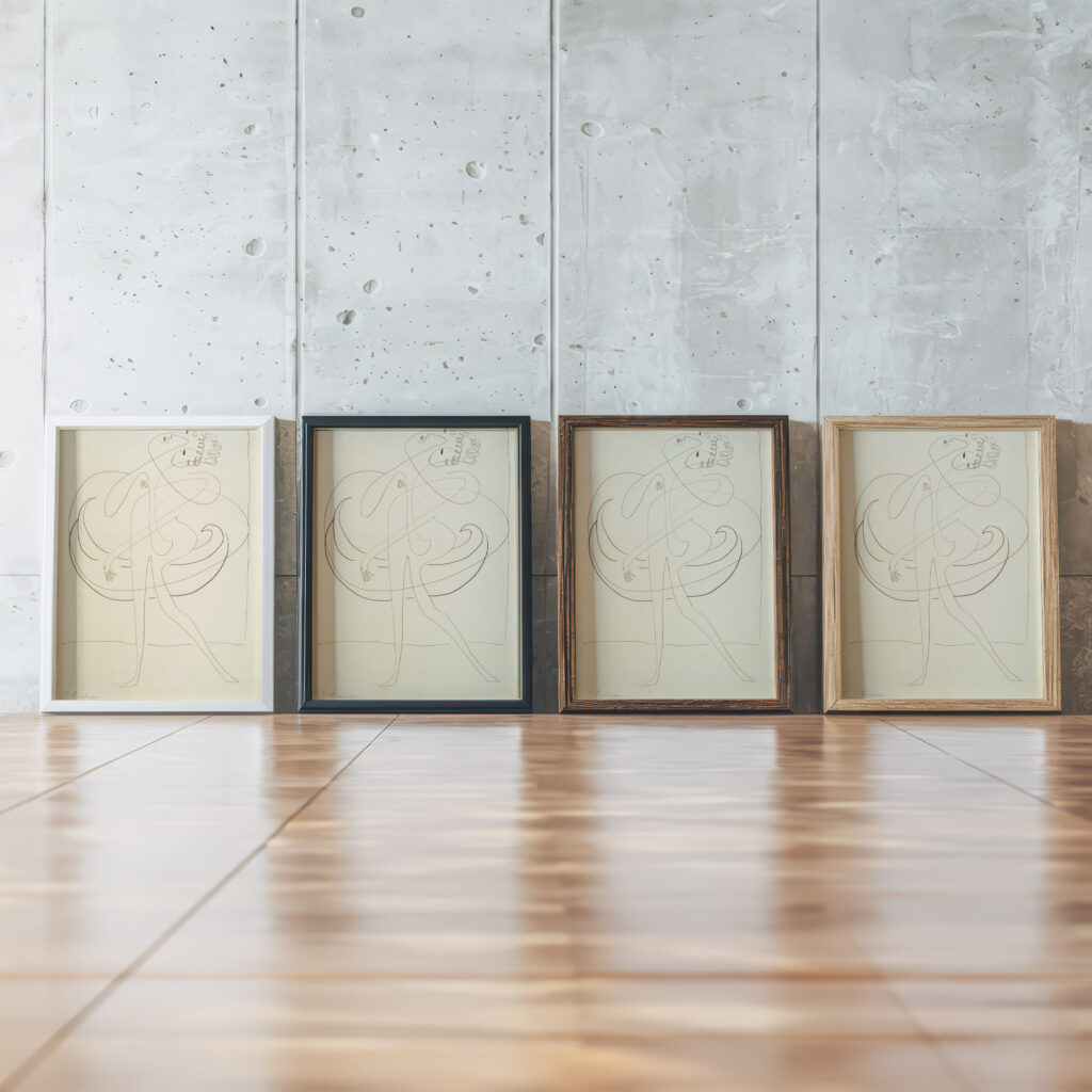 A Dancer 1933 Ernst Ludwig Kirchner framed posters mockup