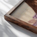 A Dutch canal 1907 1908 Frances Hodgkins close up dark wood mockup