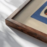 A Girl at a Table 1936 Mikulas Galanda close up dark wood mockup