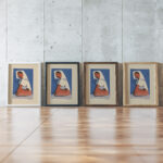 A Girl at a Table 1936 Mikulas Galanda framed posters mockup