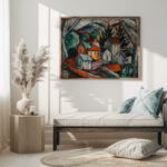 A Hillside Village circa 1914 Bror Julius Olsson Nordfeldt 5 mockup