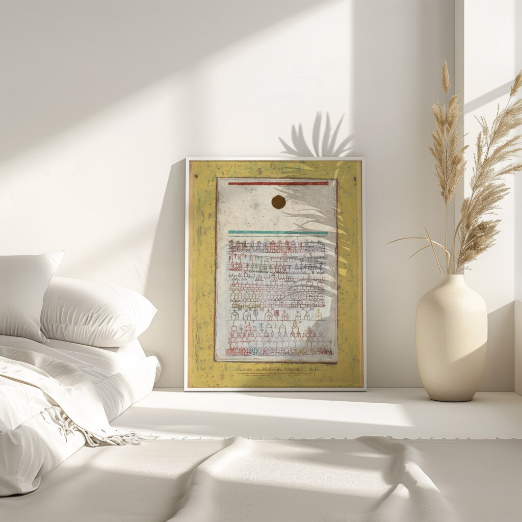 A Page from the Book of Towns 1928 Paul Klee 4 mockup A Page from the Book of Towns 1928 Paul Klee 4 mockup