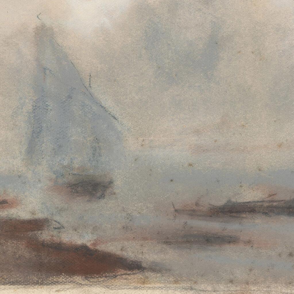 A Sailing Ship near Shore Hercules Brabazon Brabazon 8 mockup