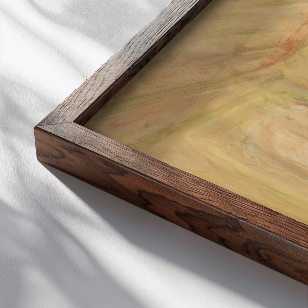 A Table Edouard Vuillard close up dark wood mockup