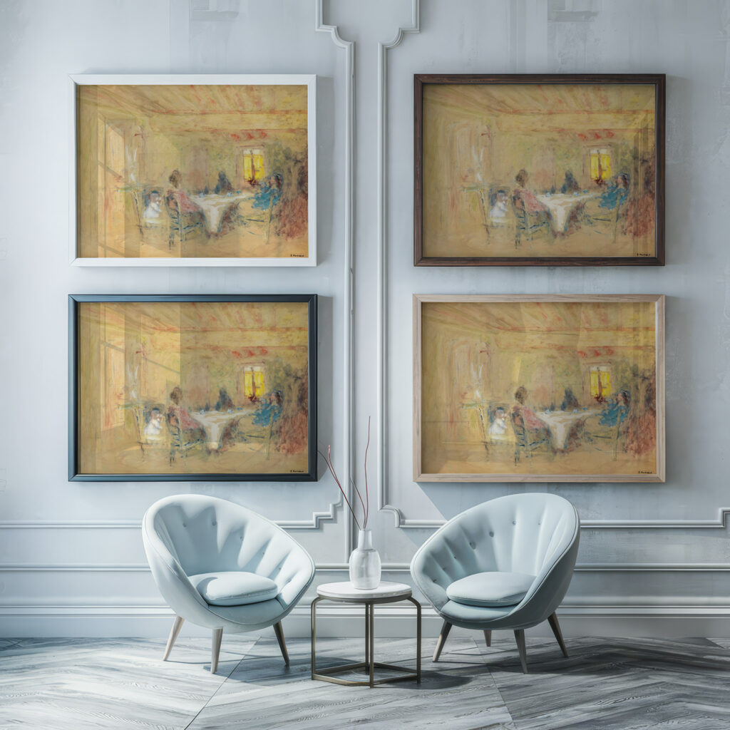 A Table Edouard Vuillard framed posters mockup