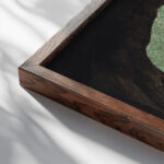 A Woman Carrying Two Children in a Basket with a Musician c. 1747 Giovanni Francesco Costa close up dark wood mockup