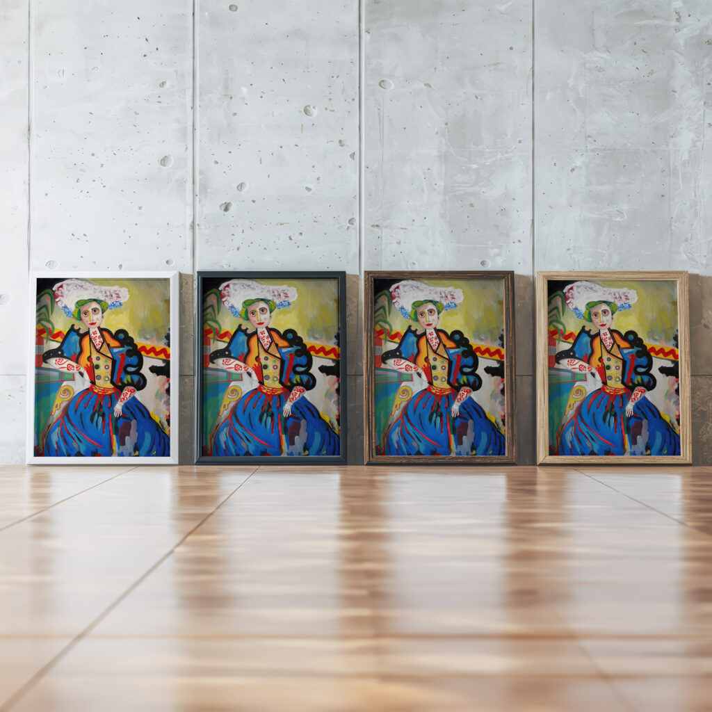 A mulher Amadeo de Souza Cardoso framed posters mockup