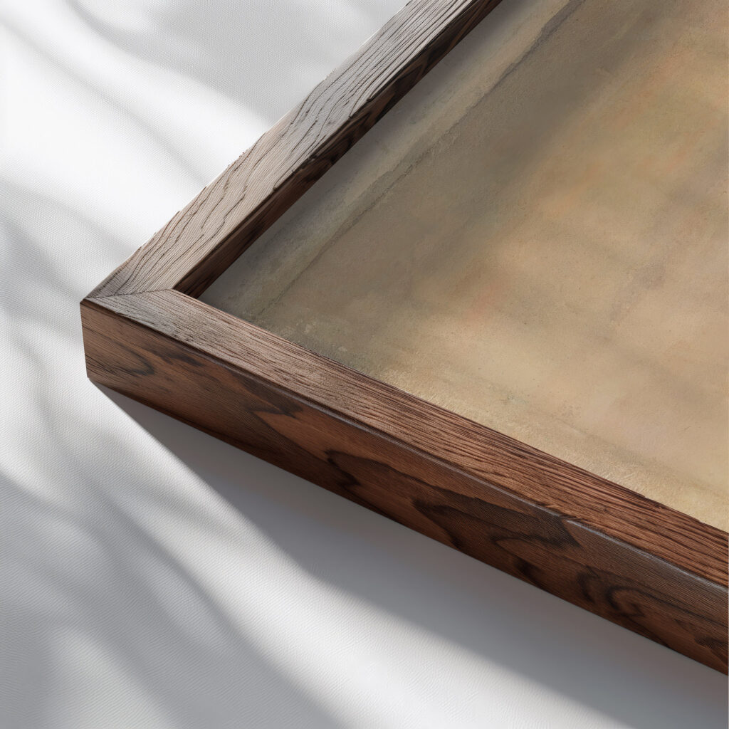 Aanlegsteiger 1797 1870 Andreas Schelfhout close up dark wood mockup