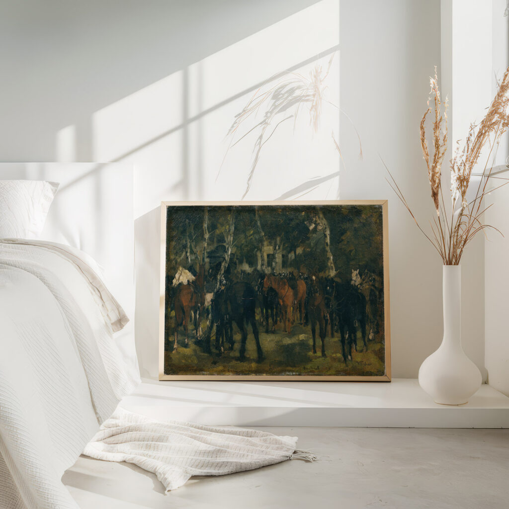 Abgesessene Kurassiere 1875 Wilhelm Trubner 4 mockup