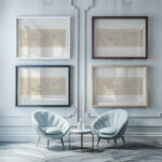 About the Town 1926 Paul Klee framed posters mockup