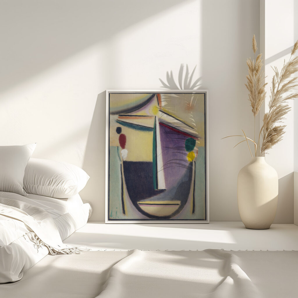 Abstract Head Black Yellow Purple around 1922 Alexej von Jawlensky 4 mockup