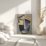Abstract Head Black Yellow Purple around 1922 Alexej von Jawlensky 4 mockup