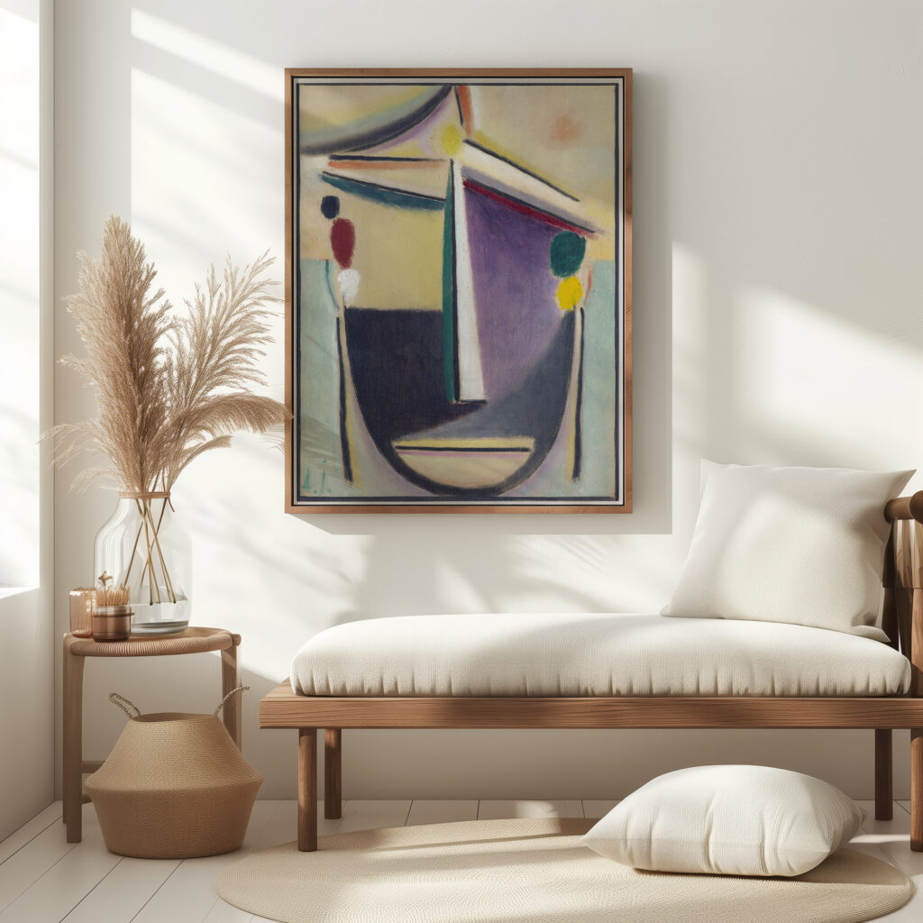 Abstract Head Black Yellow Purple around 1922 Alexej von Jawlensky 5 mockup
