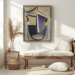 Abstract Head Black Yellow Purple around 1922 Alexej von Jawlensky 5 mockup
