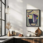 Abstract Head Black Yellow Purple around 1922 Alexej von Jawlensky 6 mockup