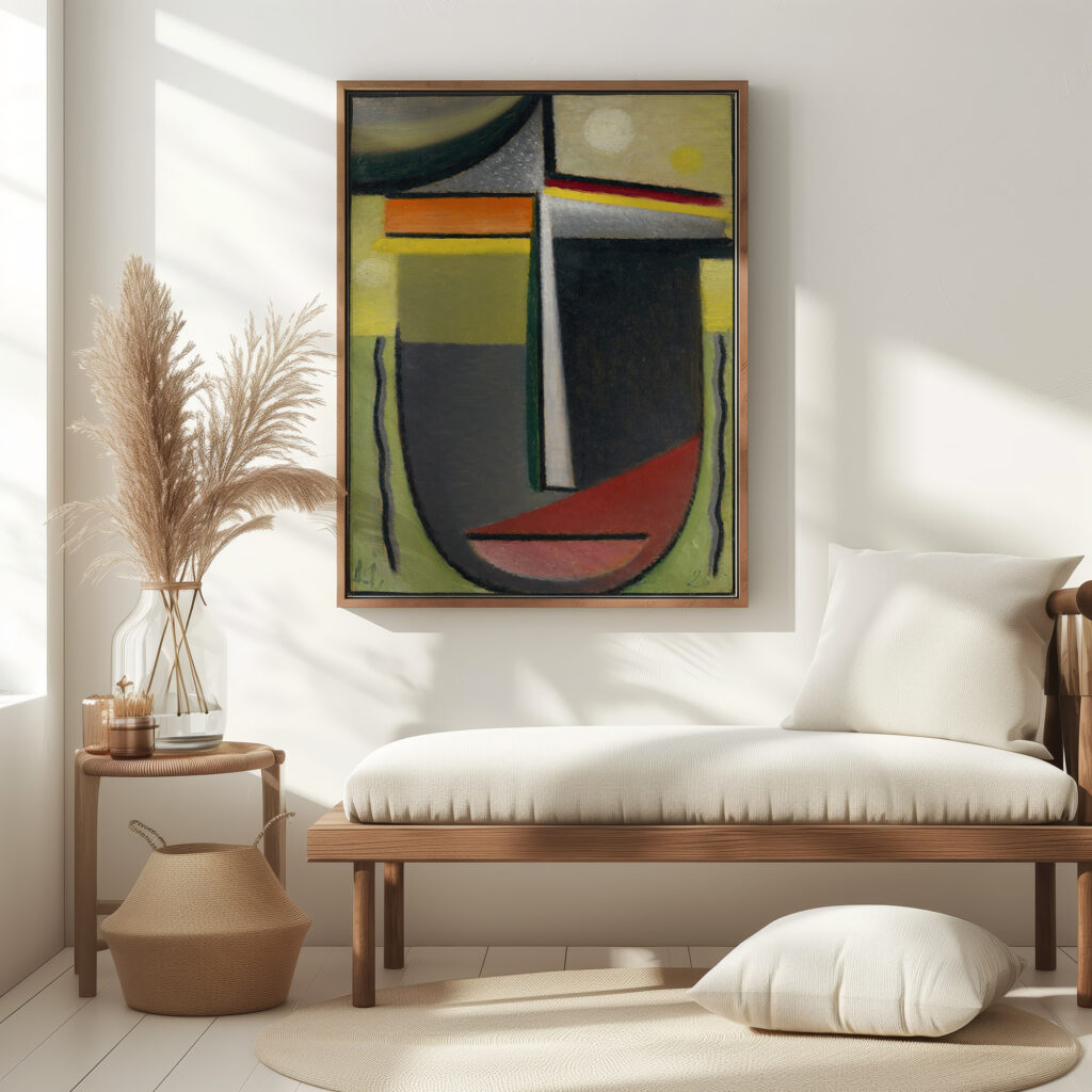 Abstract Head Inner Vision Green Gold 1926 Alexej von Jawlensky 5 mockup