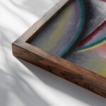 Abstract Head Mysterium 1925 Alexej von Jawlensky close up dark wood mockup