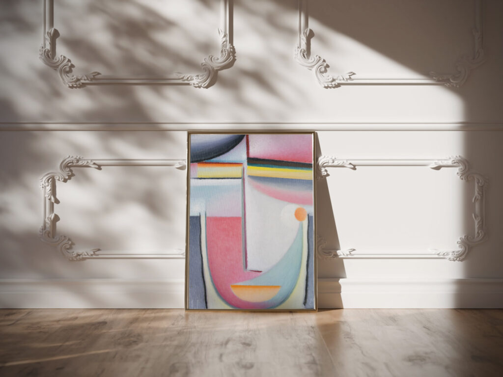 Abstract Head Symphony in Pink 1929 Alexej von Jawlensky video mockup