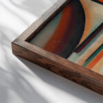 Abstract Head Tragic 1928 Alexej von Jawlensky close up dark wood mockup