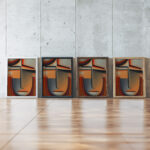 Abstract Head Tragic 1928 Alexej von Jawlensky framed posters mockup