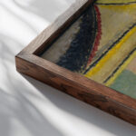 Abstract HeadApollo 1931 Alexej von Jawlensky close up dark wood mockup