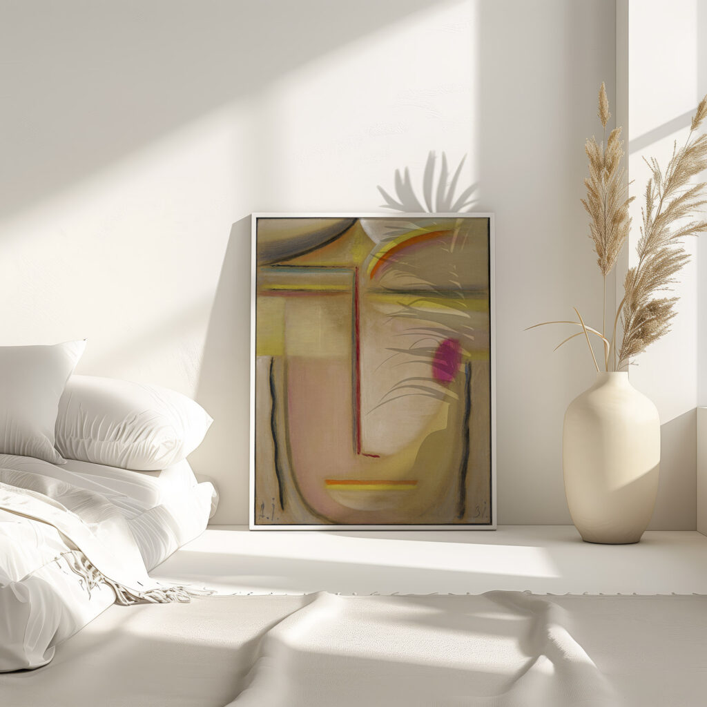 Abstract HeadGold and Pink 1931 Alexej von Jawlensky 4 mockup