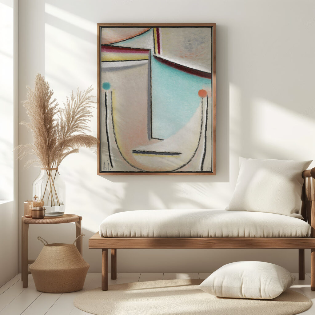 Abstract HeadPink Light Blue 1929 Alexej von Jawlensky 5 mockup