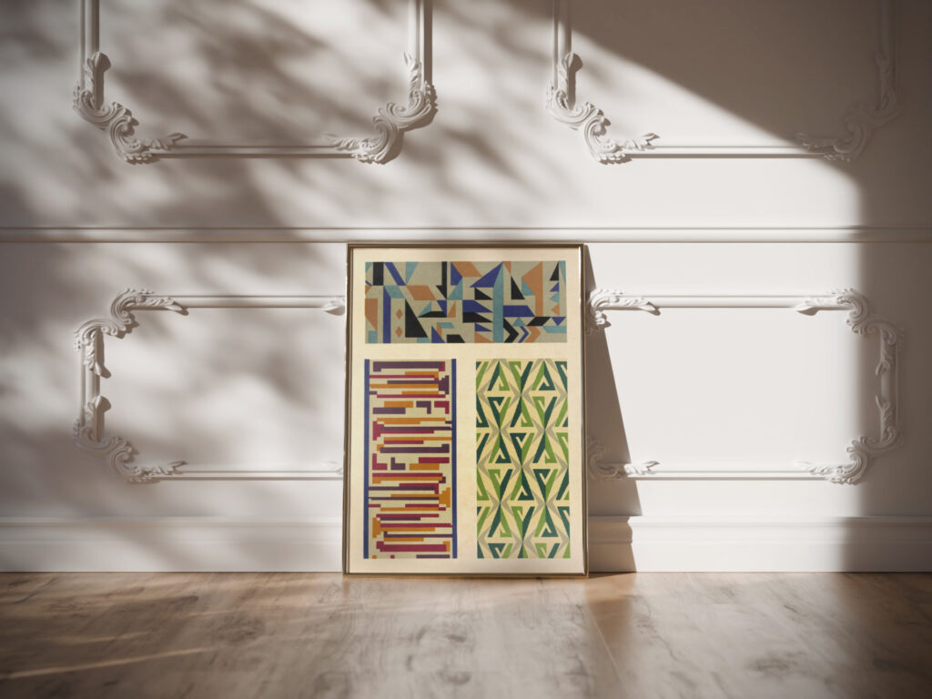 Abstract Pattern Portfolio Pl.11 1930 Mizuki Heitaro video mockup