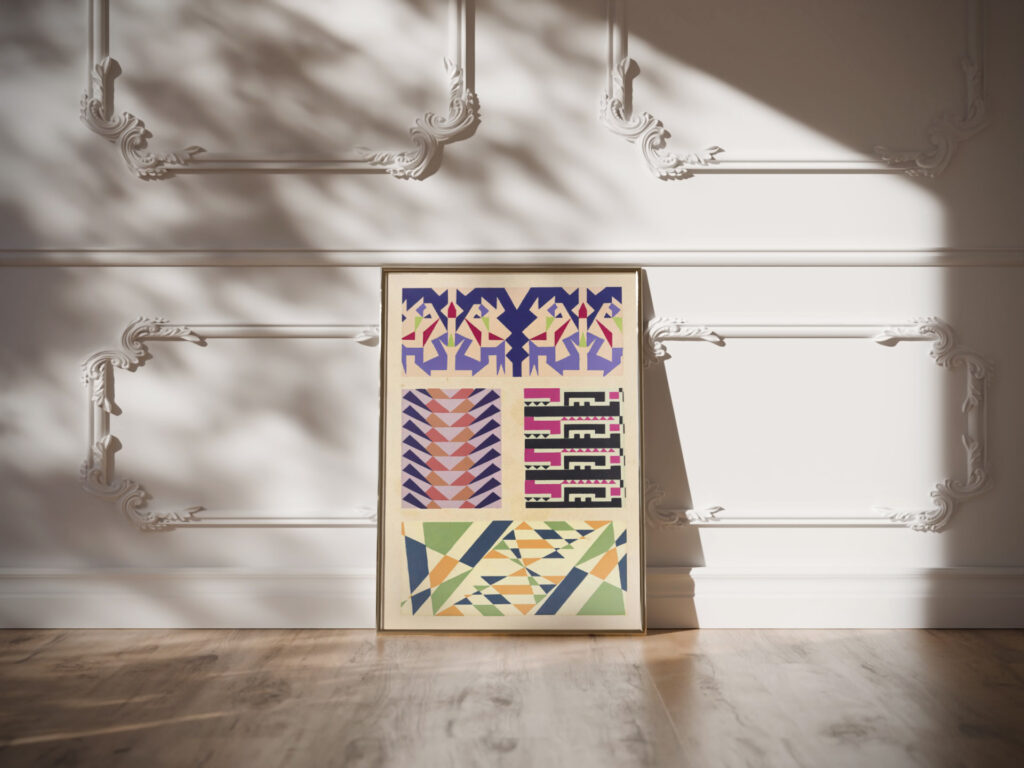 Abstract Pattern Portfolio Pl.27 1930 Mizuki Heitaro video mockup