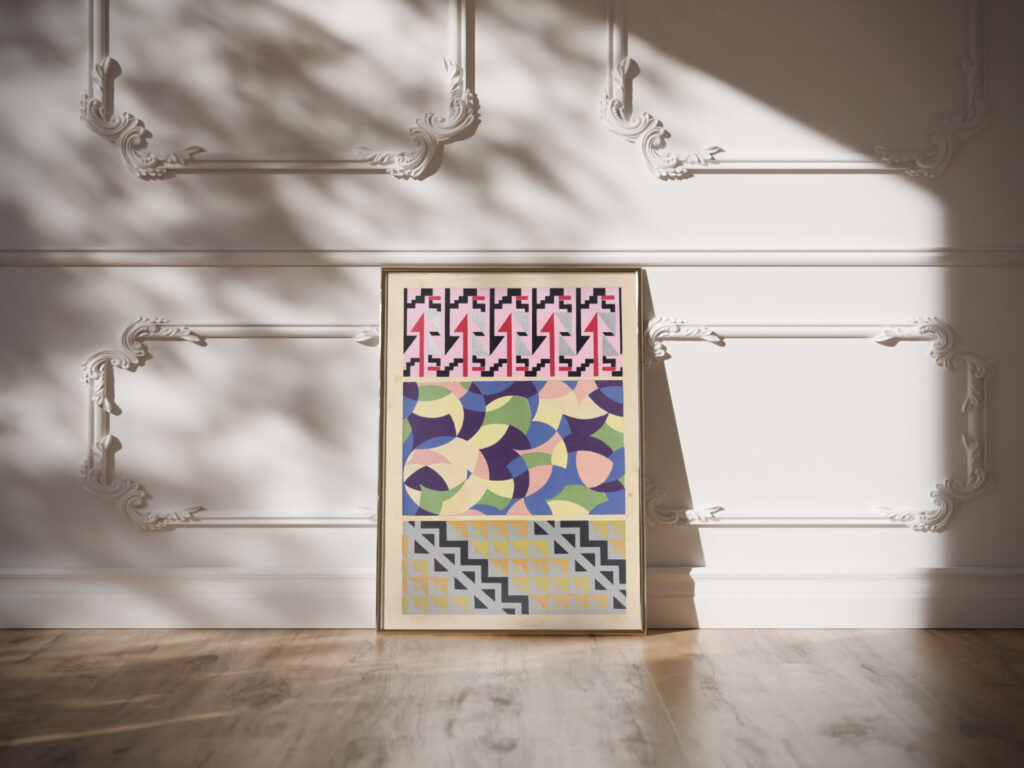 Abstract Pattern Portfolio Pl.28 1930 Mizuki Heitaro video mockup