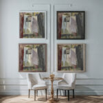 Abstract Portrait Alfred Henry Maurer framed posters mockup