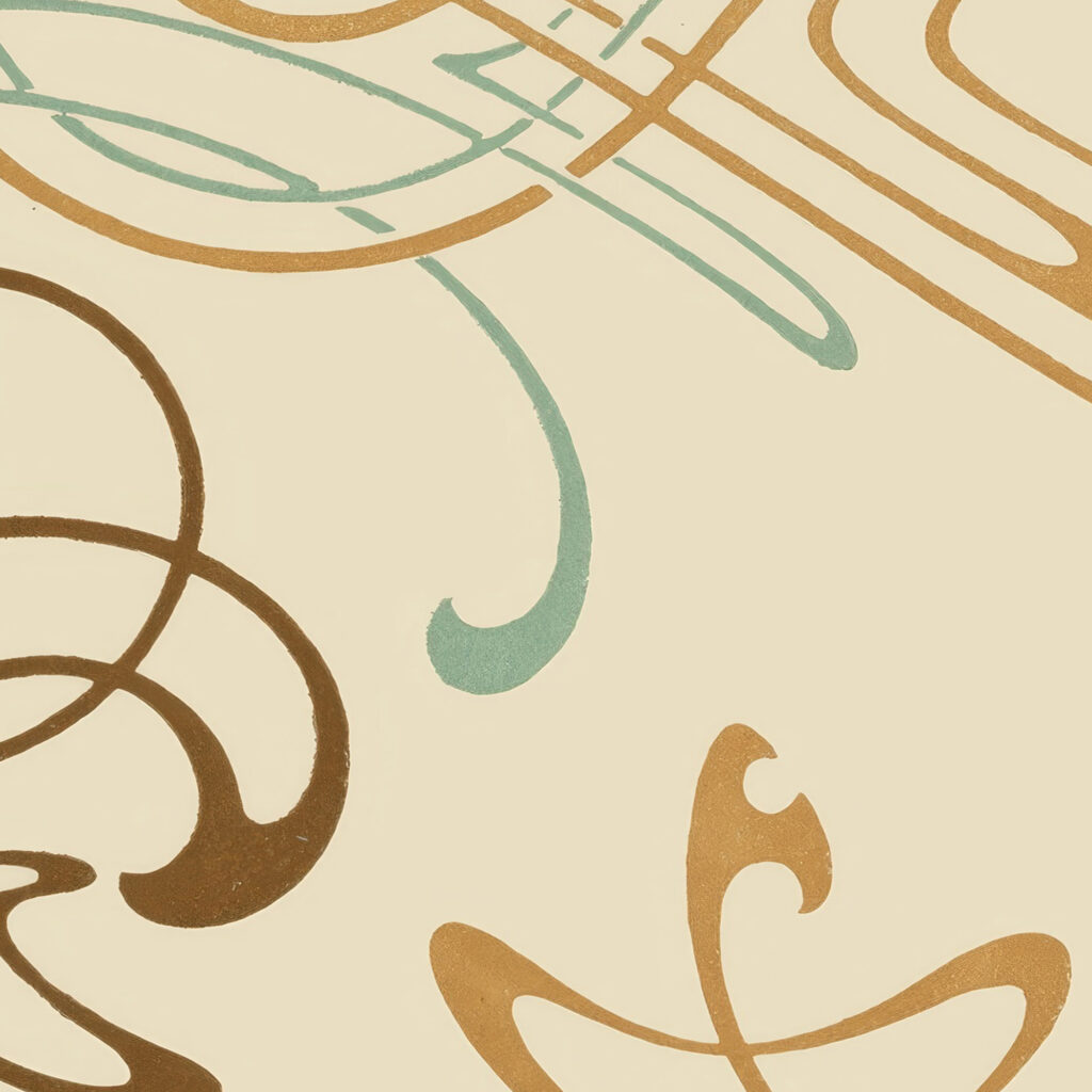 Abstract design based on arabesques 1900 Alphonse Mucha 8 mockup