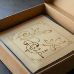 Abstract design based on arabesques 1900 Alphonse Mucha video mockup