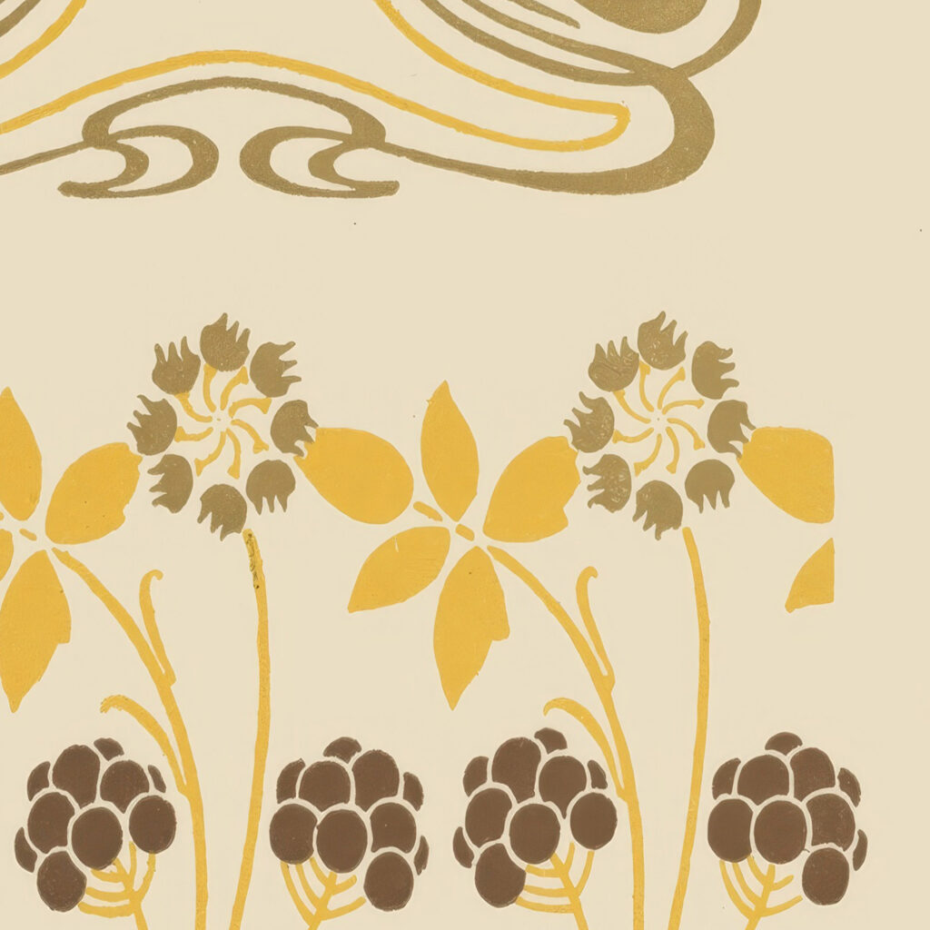 Abstract design based on berries and arabesques 1900 Maurice Pillard Verneuil 8 mockup