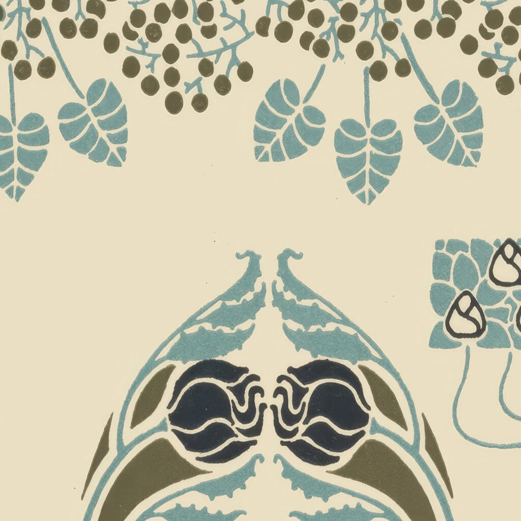 Abstract design based on berries and flowers 1900 Maurice Pillard Verneuil 8 mockup