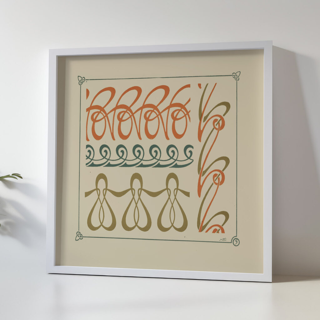 Abstract design based on curvilinear shapes 1900 Maurice Pillard Verneuil 1 5 mockup