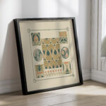 Abstract design based on flower buds berries tulips 1900 Maurice Pillard Verneuil 4 mockup