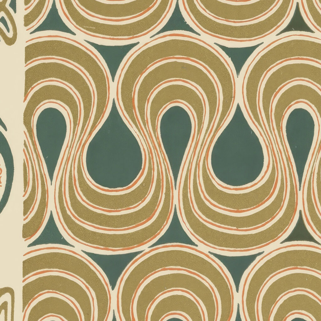 Abstract design based on flower buds berries tulips 1900 Maurice Pillard Verneuil 8 mockup