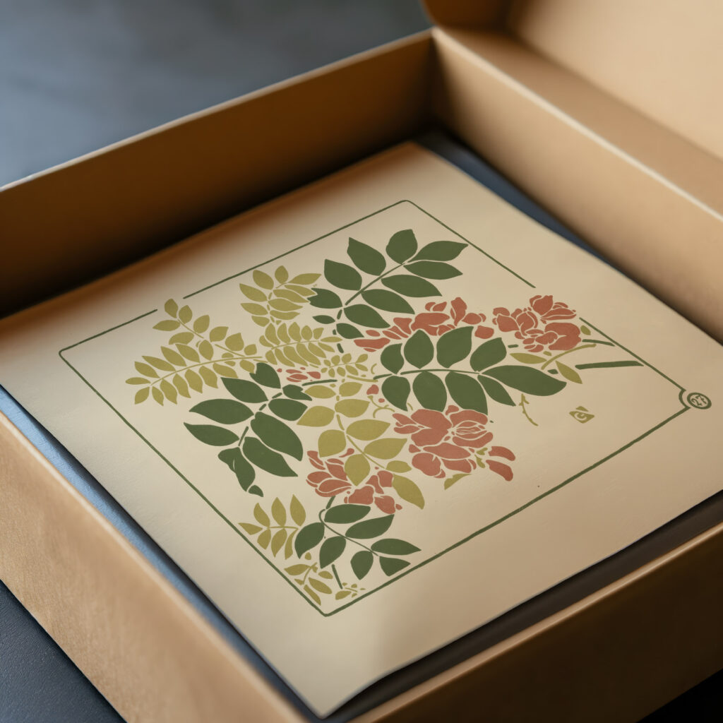 Abstract design based on flowering plants 1900 George Auriol video mockup