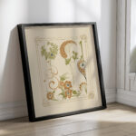 Abstract design based on flowers and arabesques. 1900 Alphonse Mucha 4 mockup