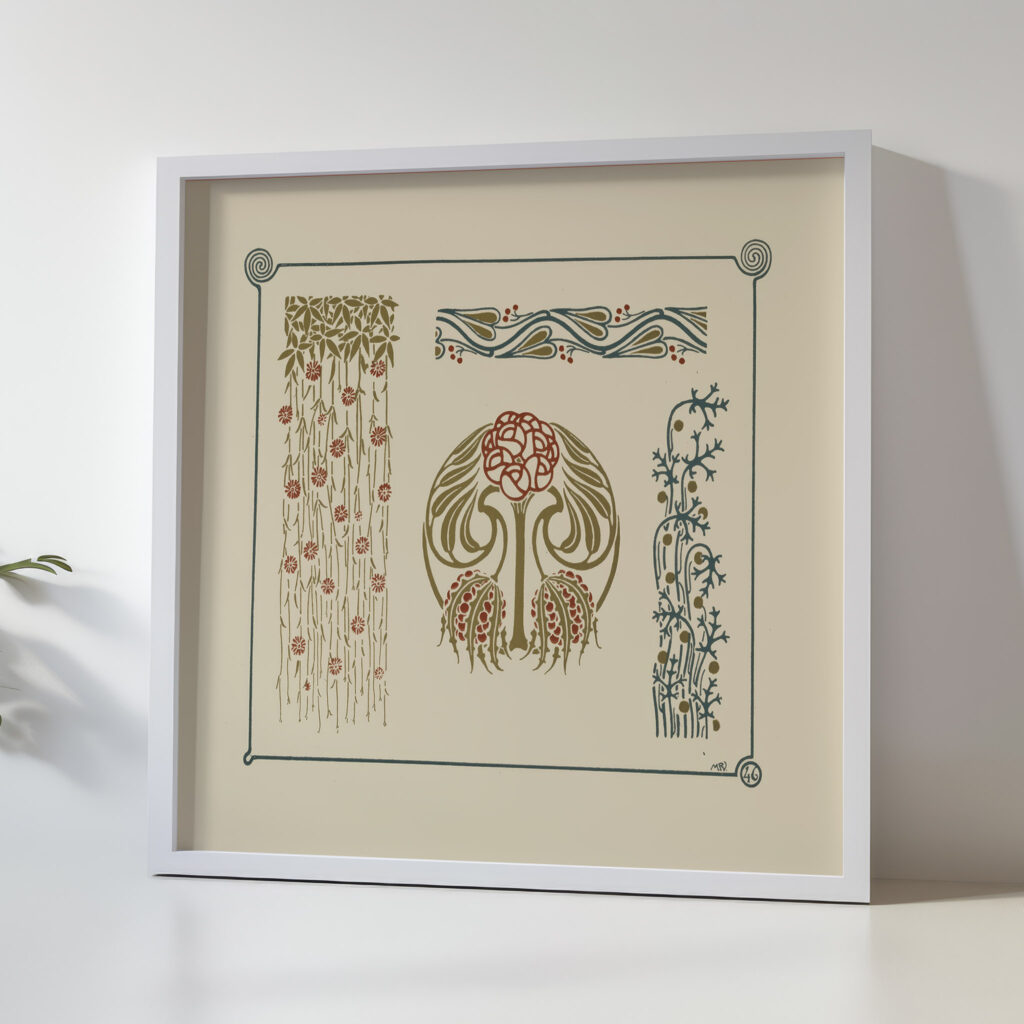 Abstract design based on flowers and berries 1900 Maurice Pillard Verneuil 5 mockup