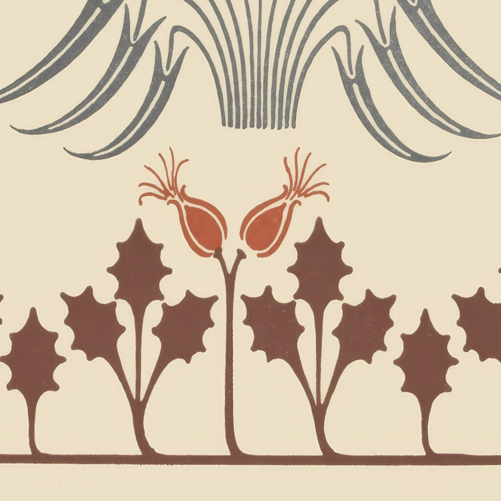 Abstract design based on flowers and leaves 1900 Maurice Pillard Verneuil 8 mockup