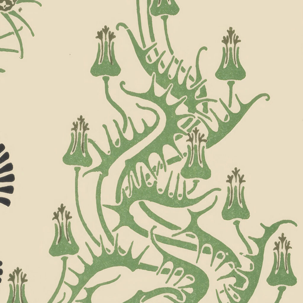 Abstract design based on flowers and pinecones 1900 Maurice Pillard Verneuil 8 mockup