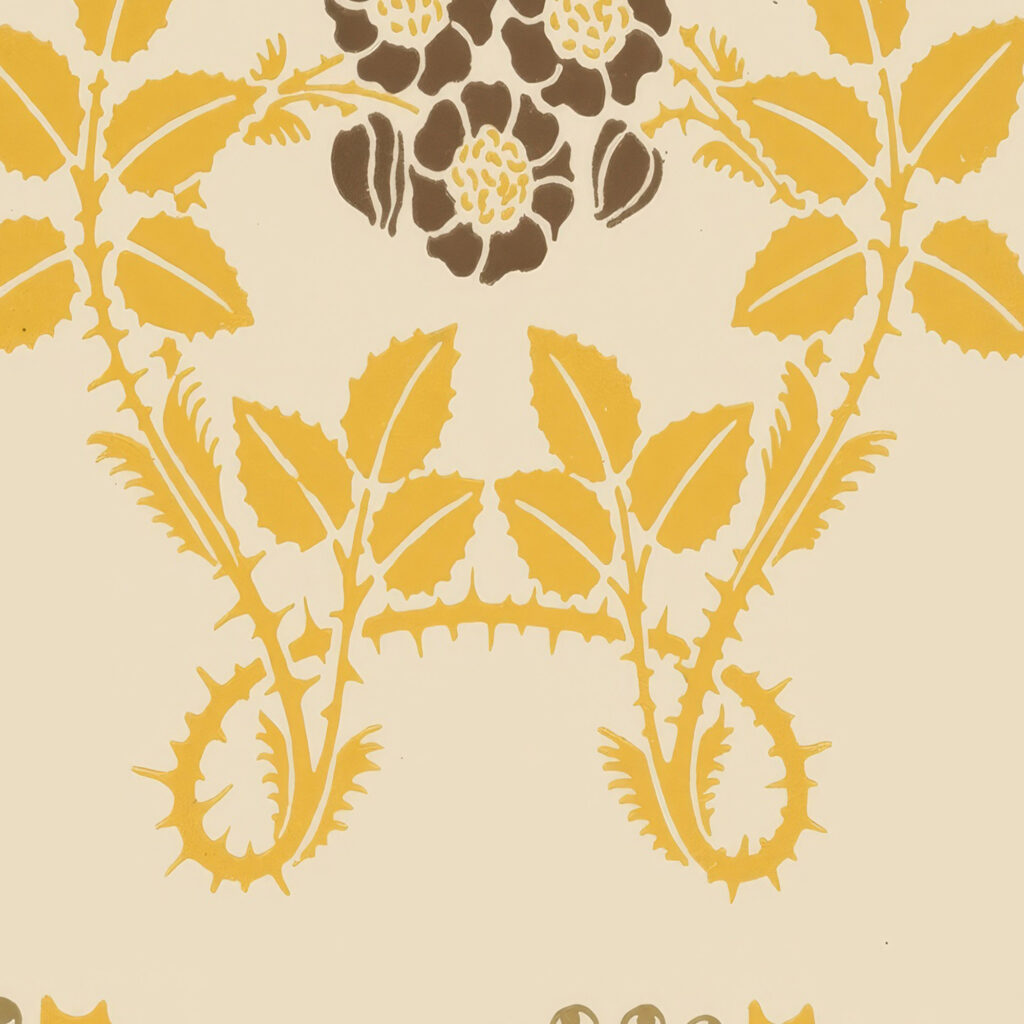 Abstract design based on flowers and thorns. 1900 Maurice Pillard Verneuil 8 mockup